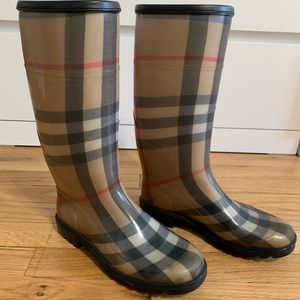 Burberry Nova Check Rain Boots